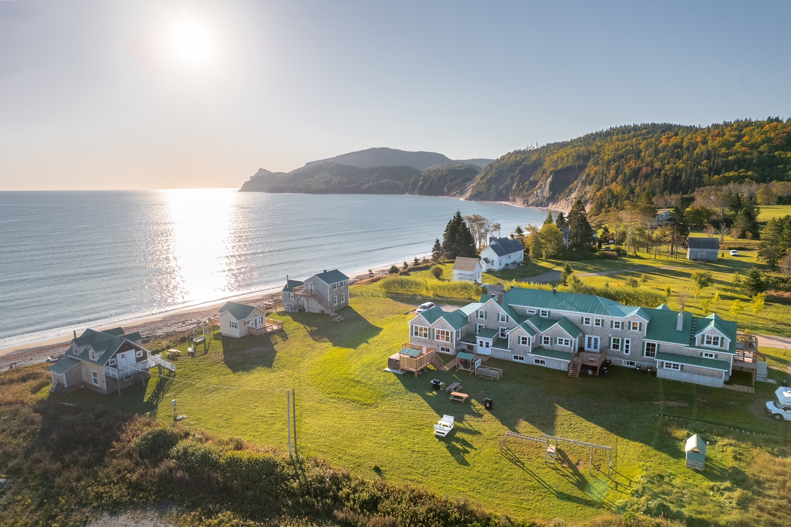 Paysage de la Gaspésie autour du Camp de base